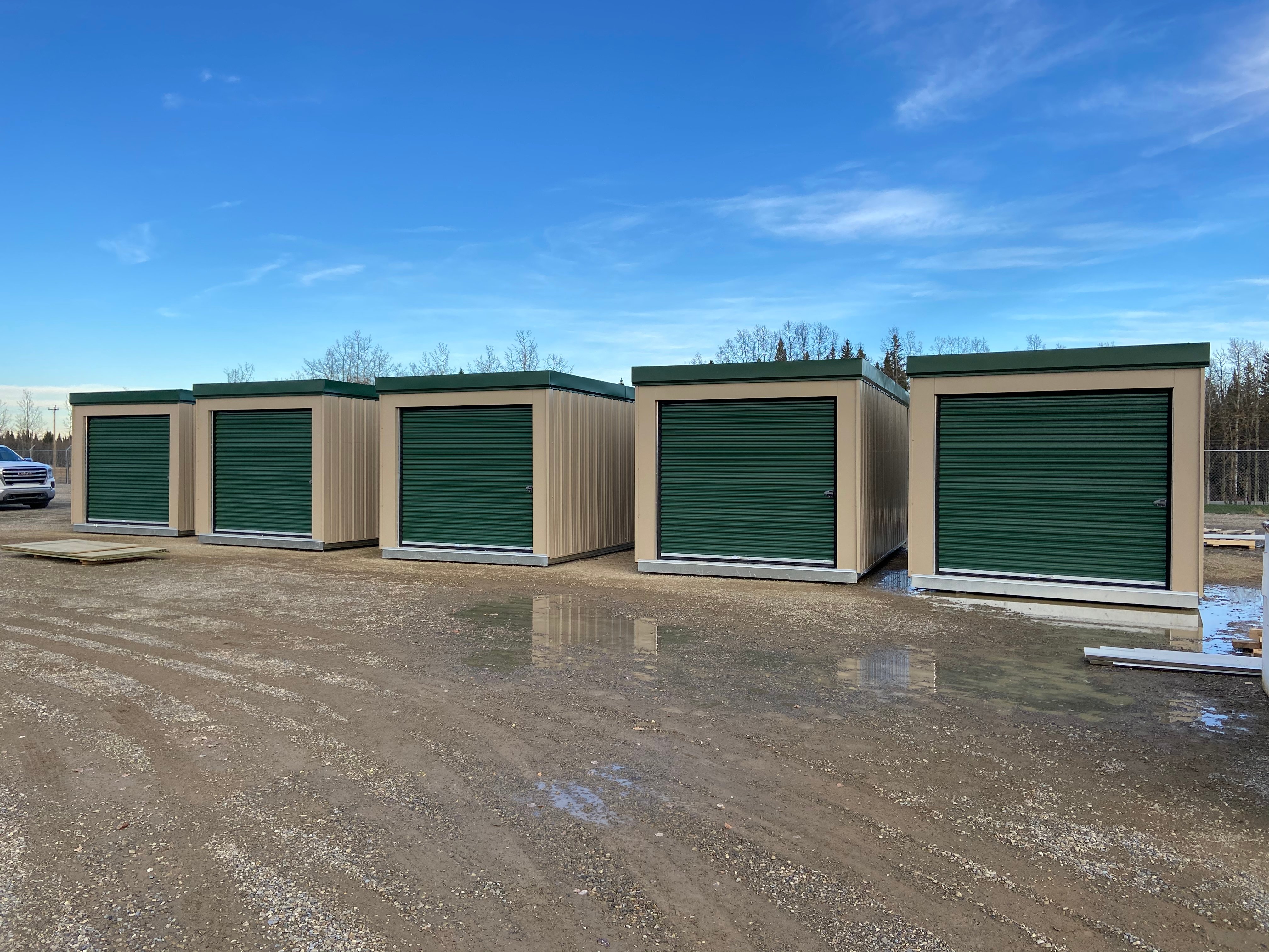 set of portable storage units