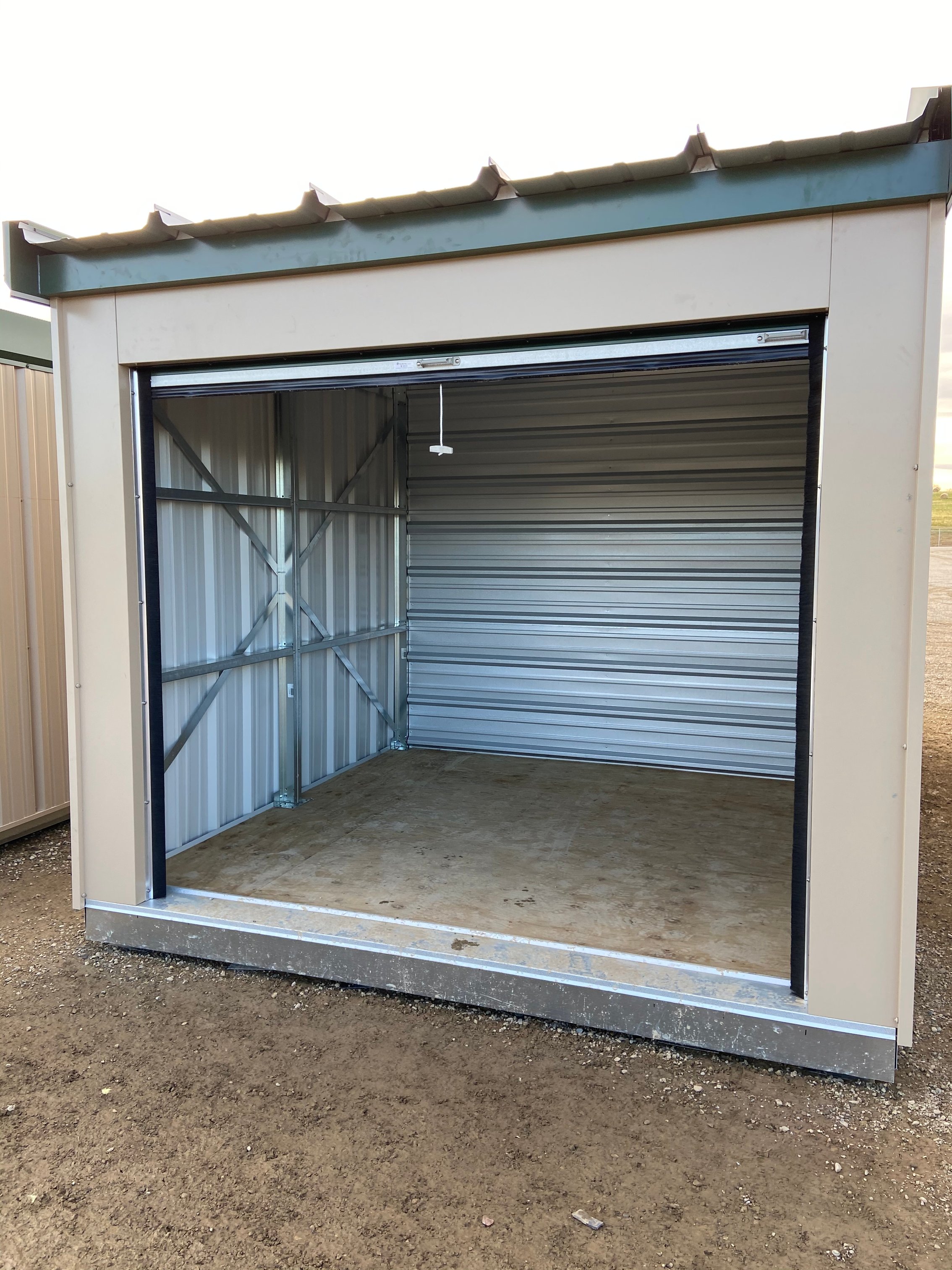 inside of a portable storage unit