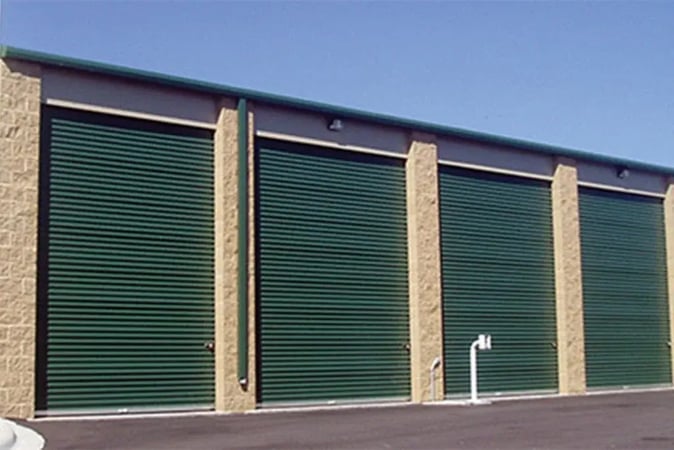 Trac-Rite specialty industrial door for self-storage facility