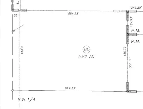 Conceptual site plan showing layout and dimensions for a 5.82-acre self-storage property.”